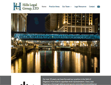 Tablet Screenshot of hillslegal.com